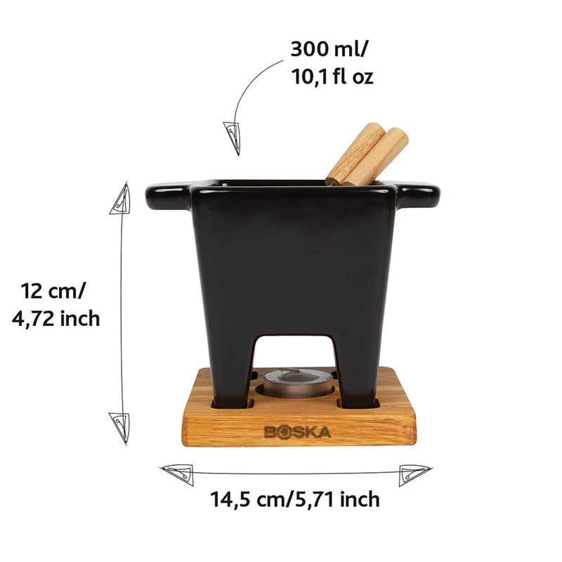Load image into Gallery viewer, Tapas Fondue Nero - 300 ml - Custom Wood Designs
