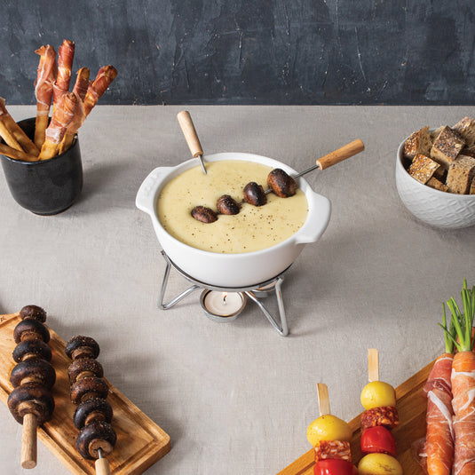 Cheese Fondue Set Party - 750 ml - Custom Wood Designs Cheese Fondue Set Party - 750 ml