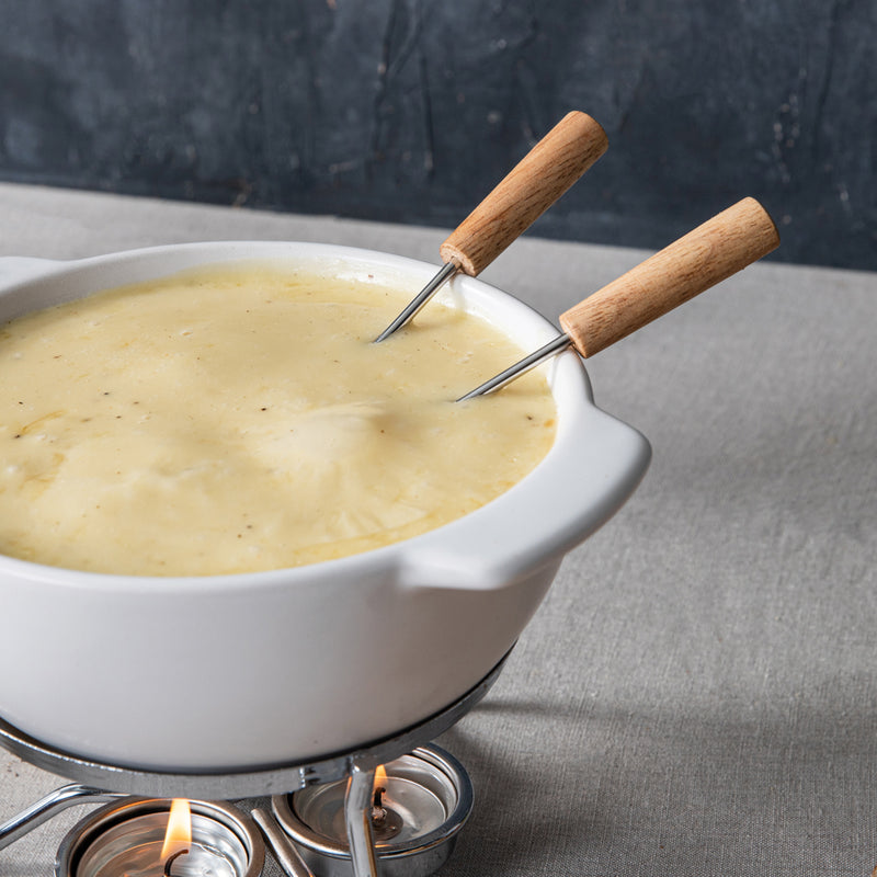 Load image into Gallery viewer, Cheese Fondue Set Party - 750 ml - Custom Wood Designs Cheese Fondue Set Party - 750 ml
