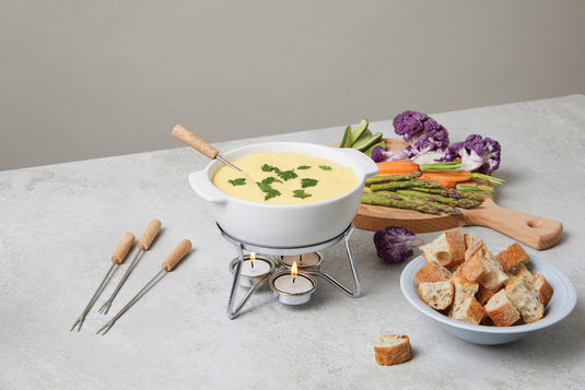 Cheese Fondue Set Party - 750 ml - Custom Wood Designs Cheese Fondue Set Party - 750 ml