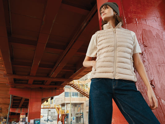 Mer women recycled polyester bodywarmer - Custom Wood Designs