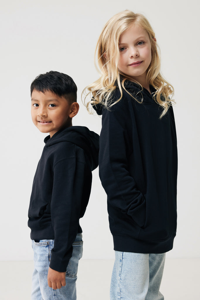 Load image into Gallery viewer, Kids recycled cotton hoodie with sidepockets - Custom Wood Designs
