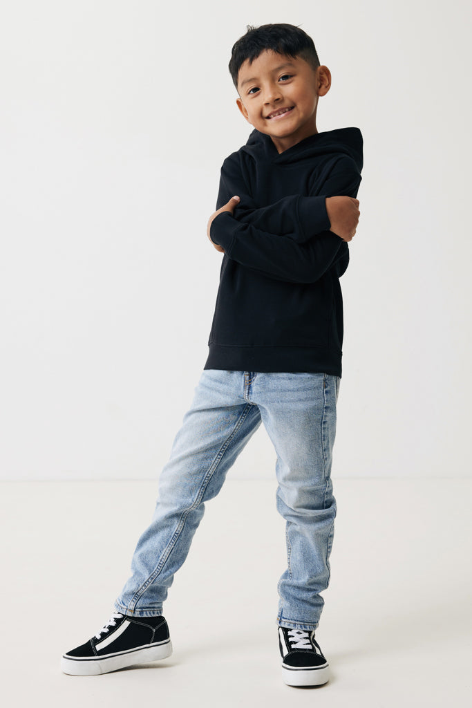 Load image into Gallery viewer, Kids recycled cotton hoodie with sidepockets - Custom Wood Designs
