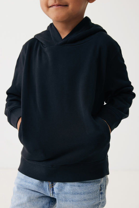 Kids recycled cotton hoodie with sidepockets - Custom Wood Designs