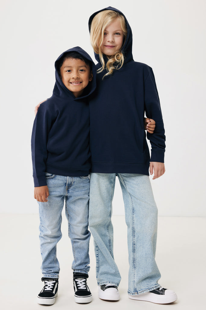 Load image into Gallery viewer, Kids recycled cotton hoodie with sidepockets - Custom Wood Designs

