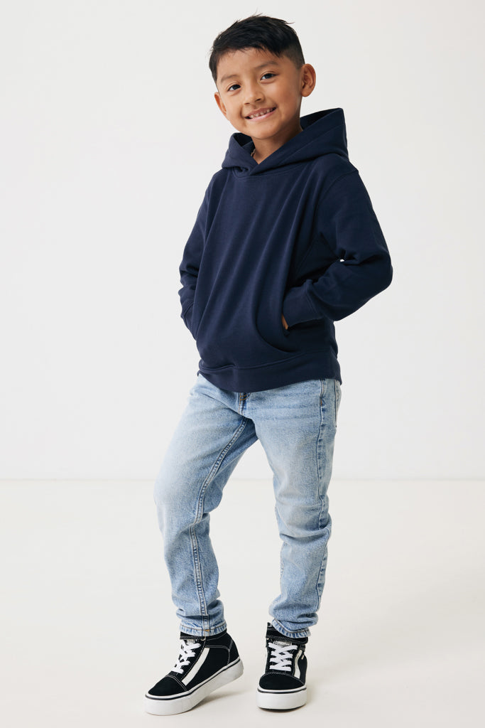 Load image into Gallery viewer, Kids recycled cotton hoodie with sidepockets - Custom Wood Designs
