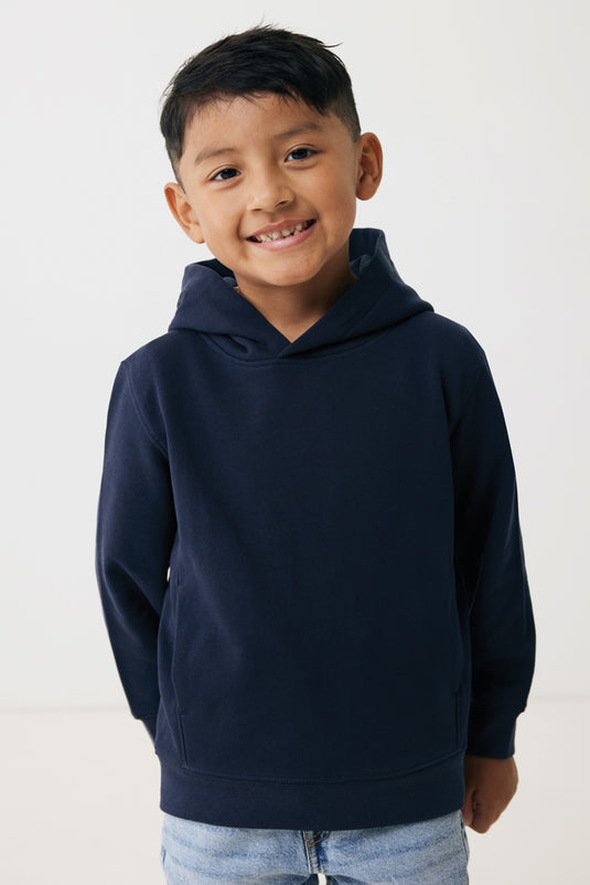 Kids recycled cotton hoodie with sidepockets - Custom Wood Designs