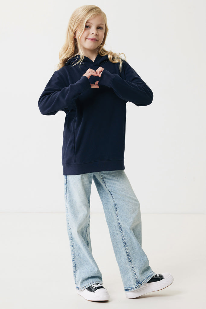 Load image into Gallery viewer, Kids recycled cotton hoodie with sidepockets - Custom Wood Designs
