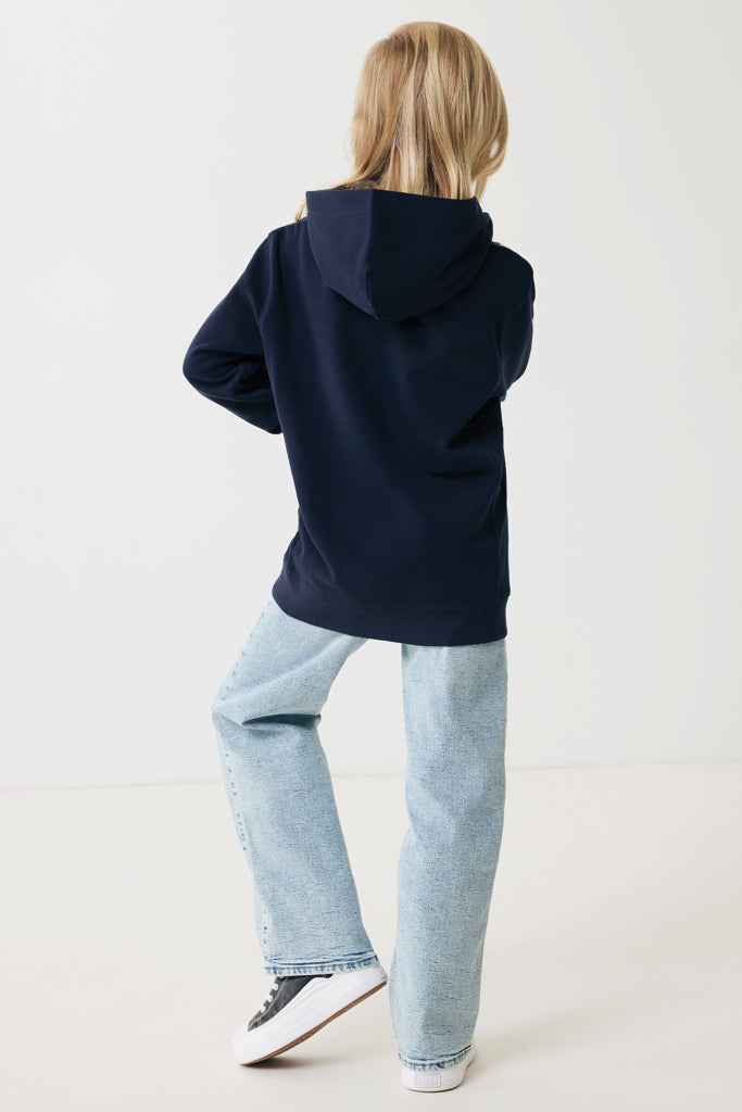 Load image into Gallery viewer, Kids recycled cotton hoodie with sidepockets - Custom Wood Designs
