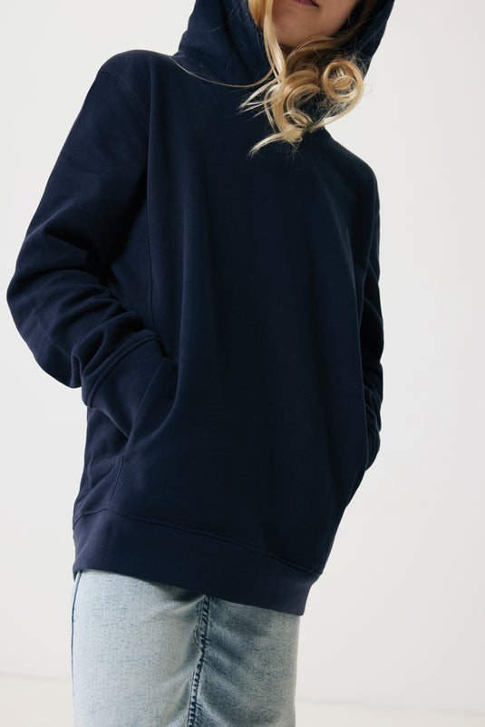 Kids recycled cotton hoodie with sidepockets - Custom Wood Designs