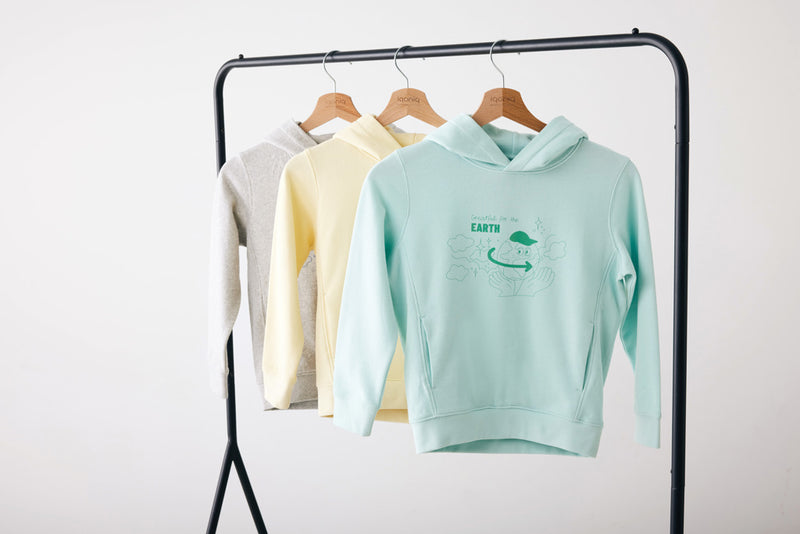 Load image into Gallery viewer, Kids recycled cotton hoodie with sidepockets - Custom Wood Designs
