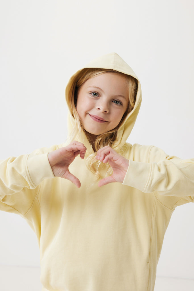 Load image into Gallery viewer, Kids recycled cotton hoodie with sidepockets - Custom Wood Designs
