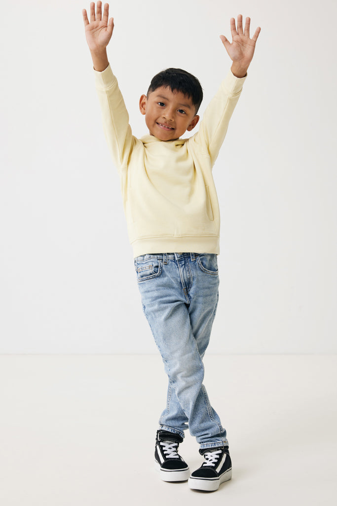 Load image into Gallery viewer, Kids recycled cotton hoodie with sidepockets - Custom Wood Designs
