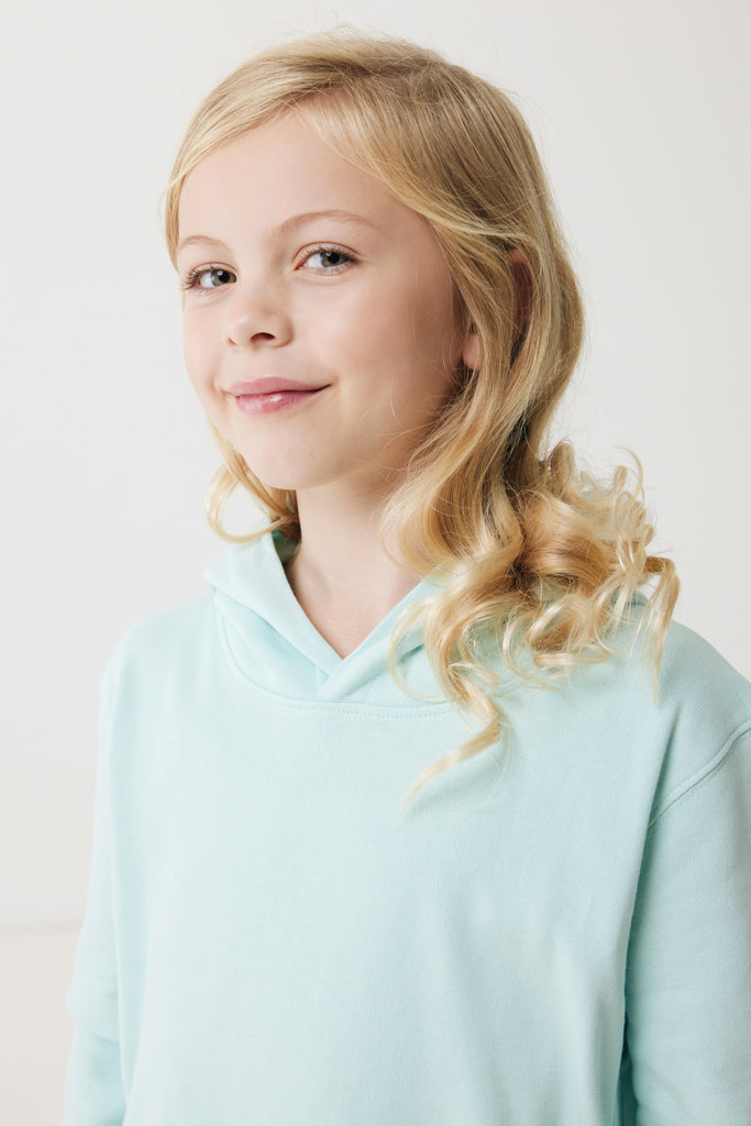 Load image into Gallery viewer, Kids recycled cotton hoodie with sidepockets - Custom Wood Designs
