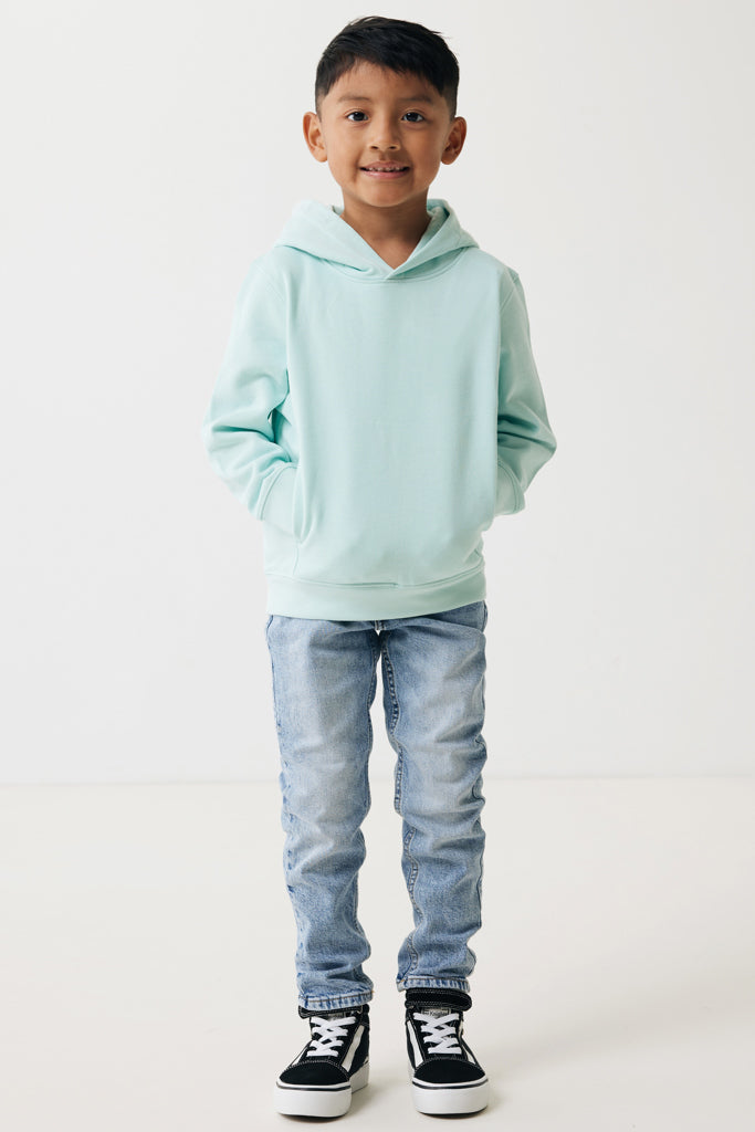 Load image into Gallery viewer, Kids recycled cotton hoodie with sidepockets - Custom Wood Designs
