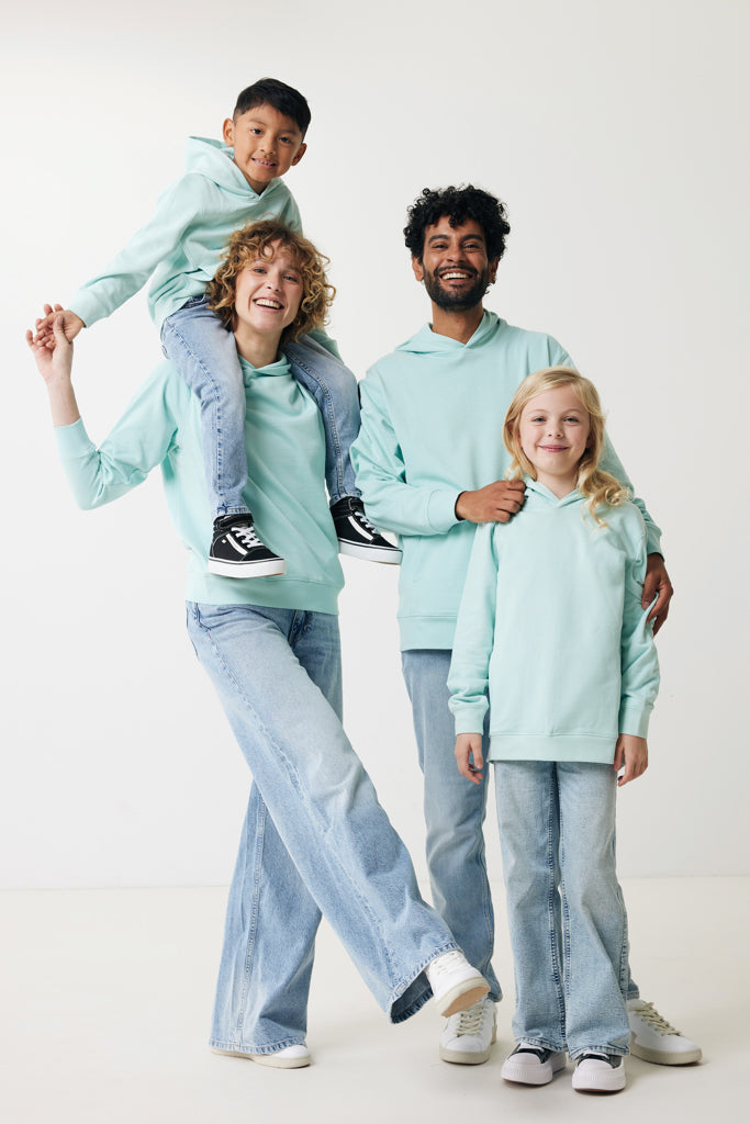Load image into Gallery viewer, Kids recycled cotton hoodie with sidepockets - Custom Wood Designs
