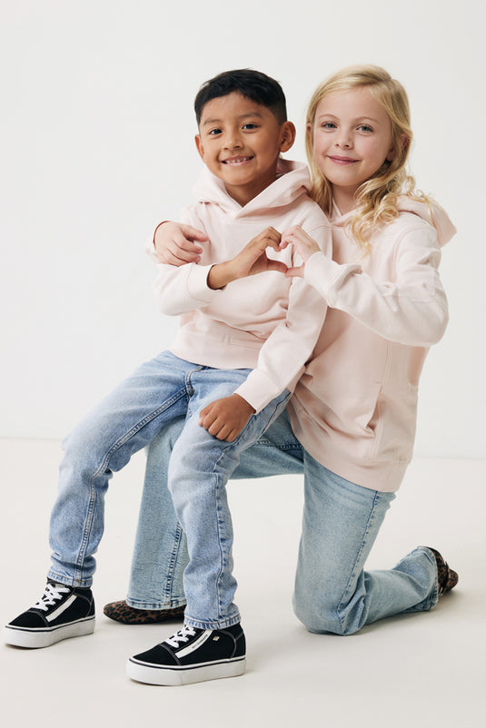 Kids recycled cotton hoodie with sidepockets - Custom Wood Designs