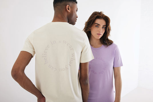 Manue recycled cotton t-shirt undyed - Custom Wood Designs