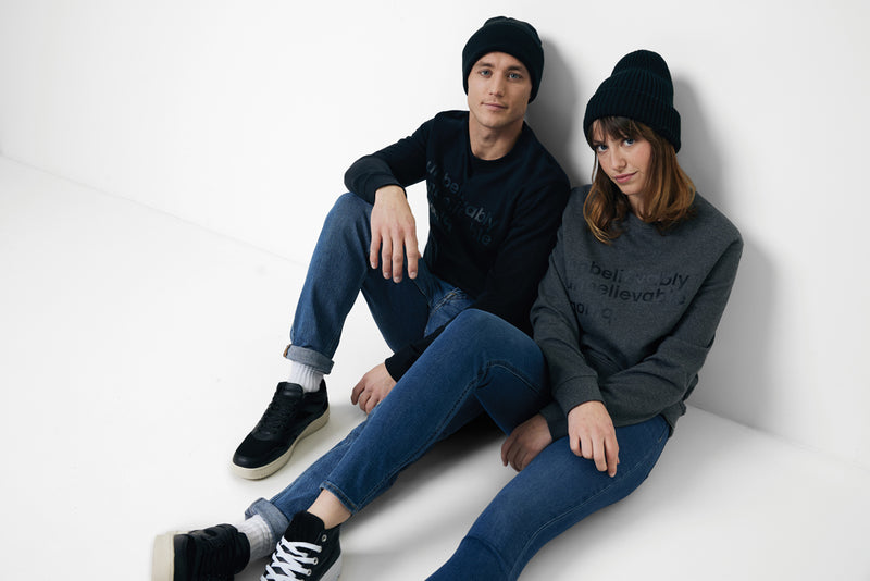 Load image into Gallery viewer, Denal recycled cotton crew neck undyed - Custom Wood Designs
