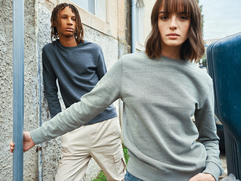 Load image into Gallery viewer, Denal recycled cotton crew neck undyed - Custom Wood Designs
