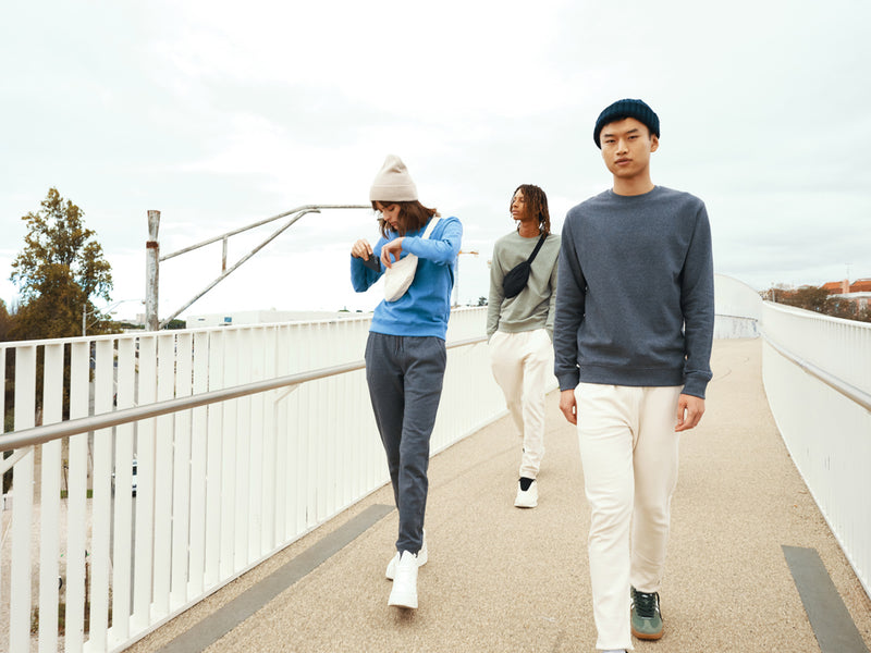 Load image into Gallery viewer, Denal recycled cotton crew neck undyed - Custom Wood Designs
