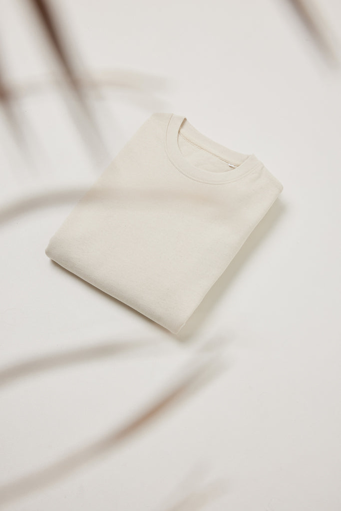 Load image into Gallery viewer, Denal recycled cotton crew neck undyed - Custom Wood Designs
