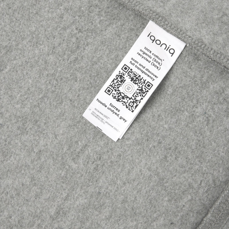Load image into Gallery viewer, Torre recycled cotton hoodie undyed - Custom Wood Designs
