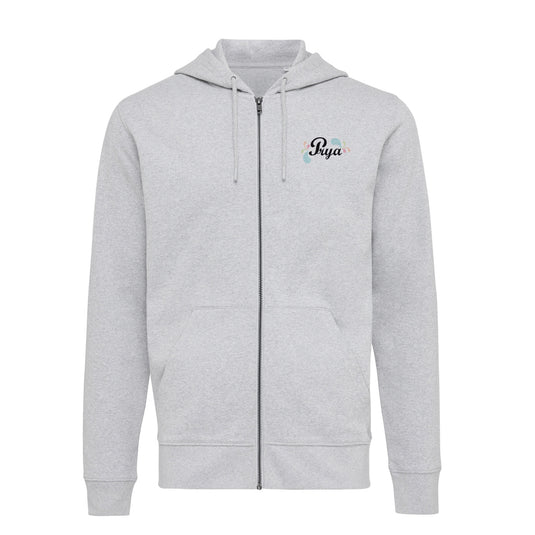 Abisk recycled cotton zip through hoodie - Custom Wood Designs