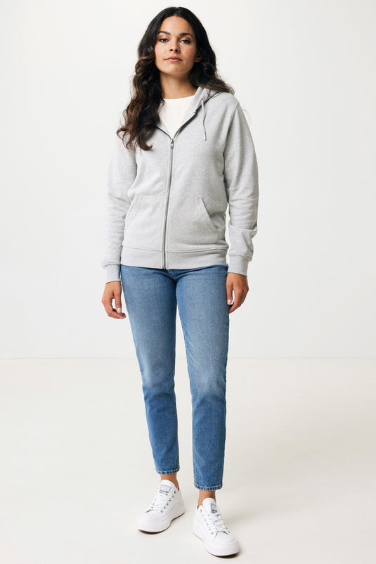 Abisk recycled cotton zip through hoodie - Custom Wood Designs