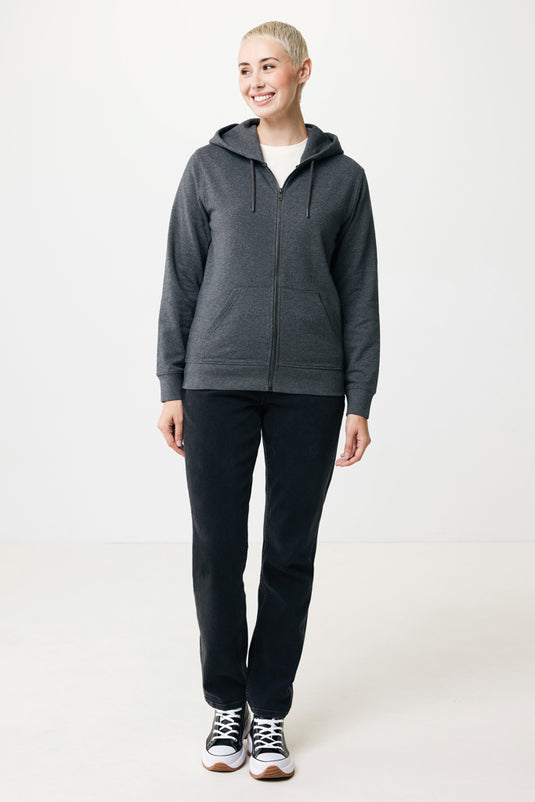 Abisk recycled cotton zip through hoodie - Custom Wood Designs