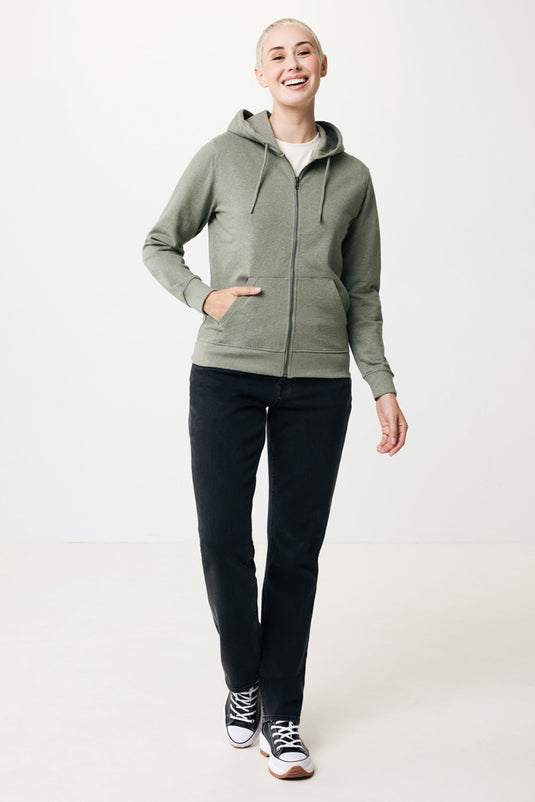 Abisk recycled cotton zip through hoodie - Custom Wood Designs