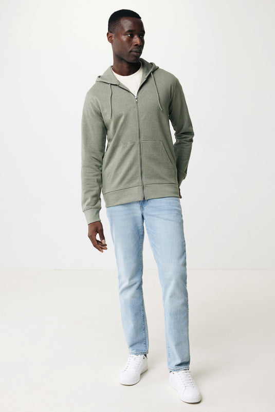 Abisk recycled cotton zip through hoodie - Custom Wood Designs