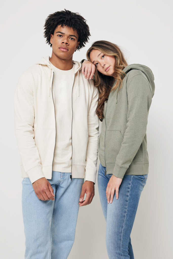 Load image into Gallery viewer, Abisk recycled cotton zip through hoodie - Custom Wood Designs
