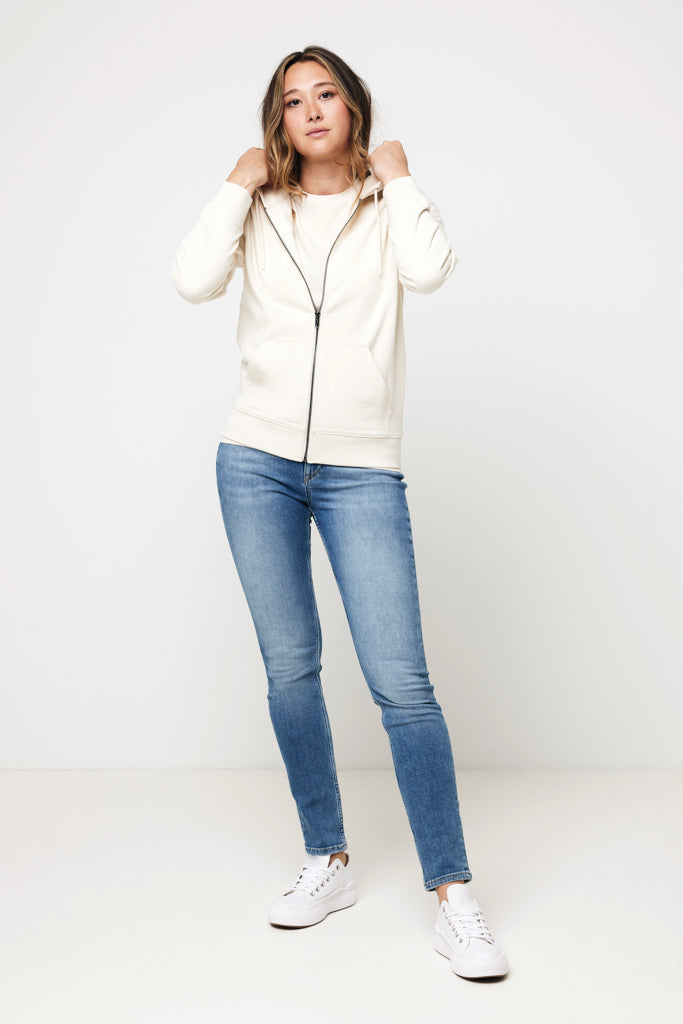 Load image into Gallery viewer, Abisk recycled cotton zip through hoodie - Custom Wood Designs
