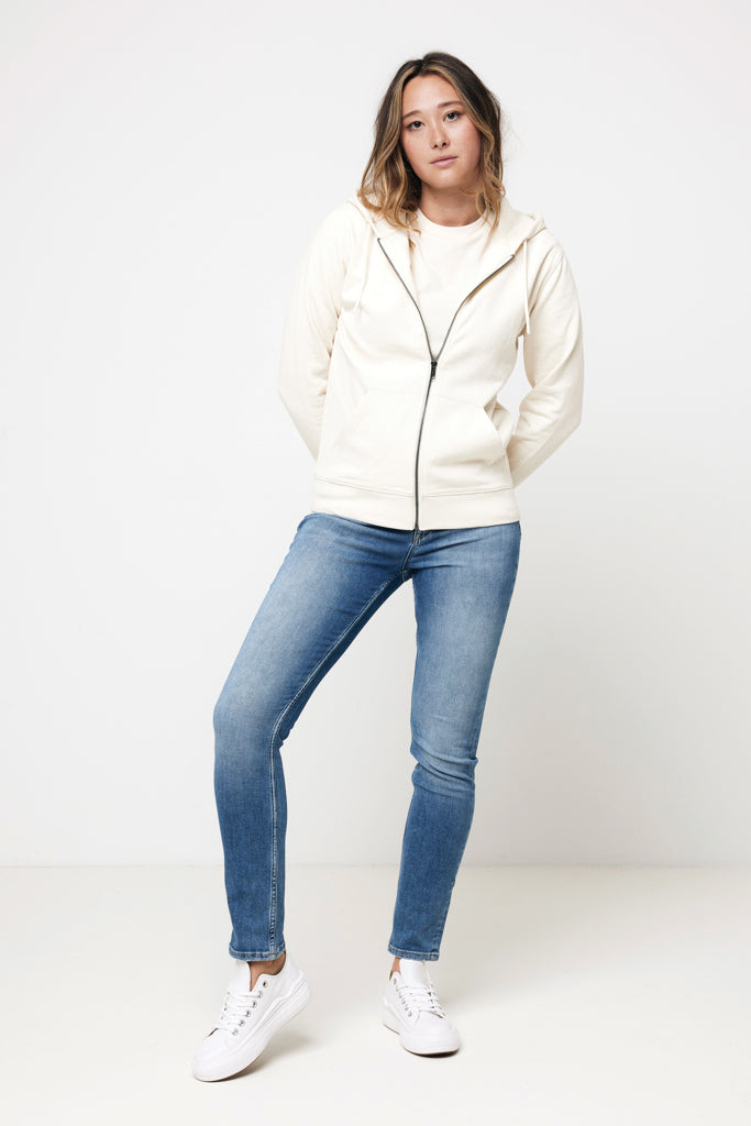 Load image into Gallery viewer, Abisk recycled cotton zip through hoodie - Custom Wood Designs
