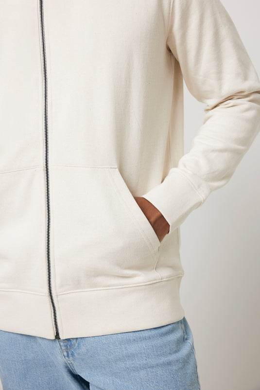 Abisk recycled cotton zip through hoodie - Custom Wood Designs