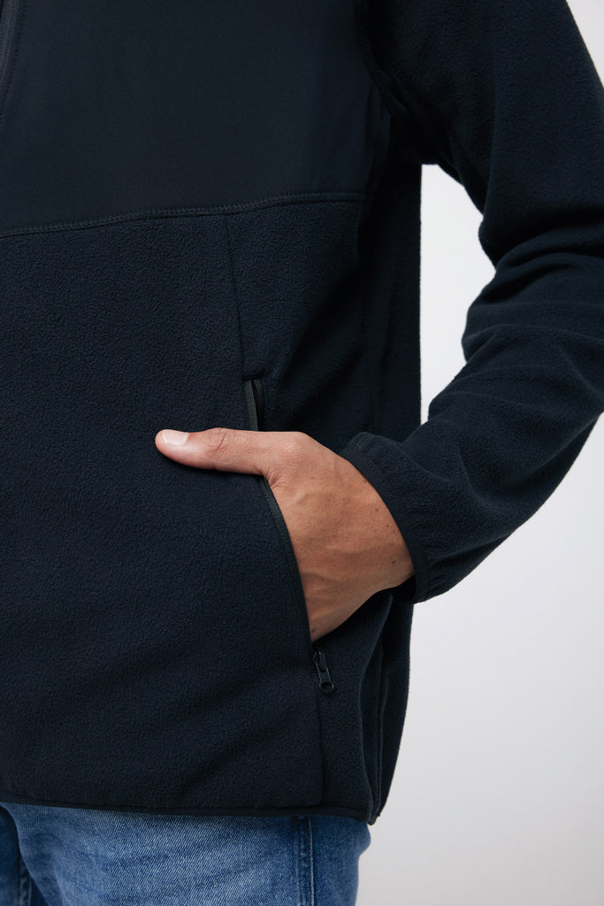 Load image into Gallery viewer, Talun recycled polyester microfleece zip through - Custom Wood Designs
