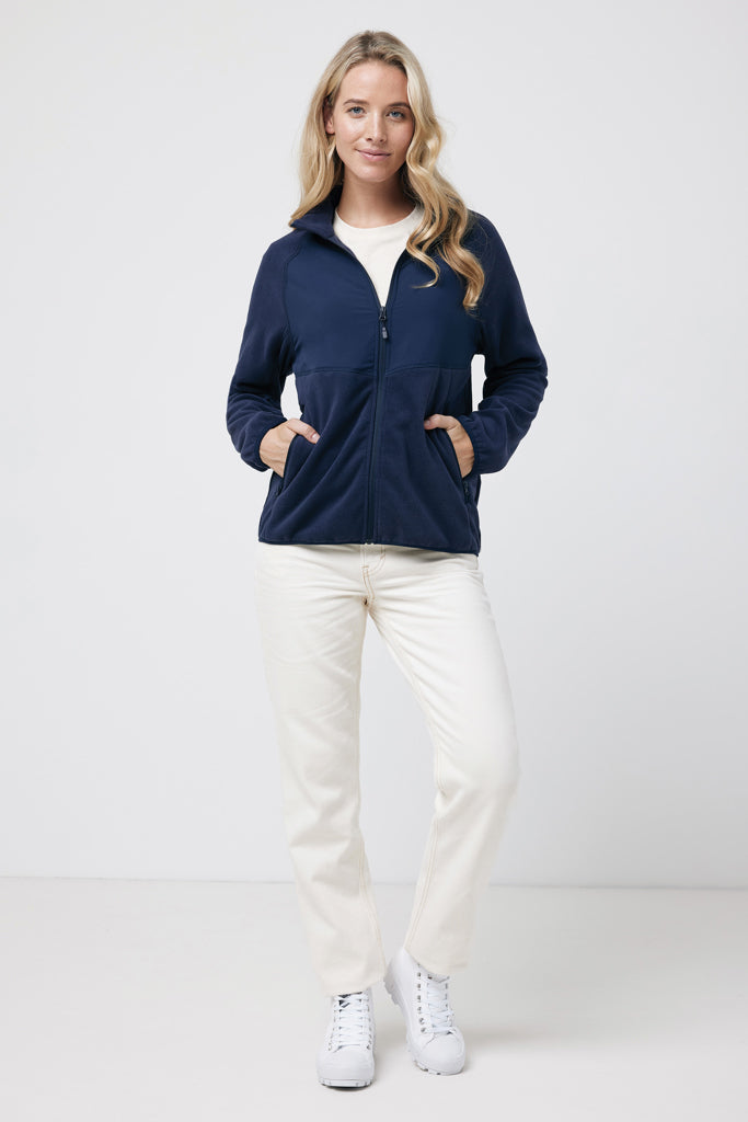 Load image into Gallery viewer, Talun recycled polyester microfleece zip through - Custom Wood Designs
