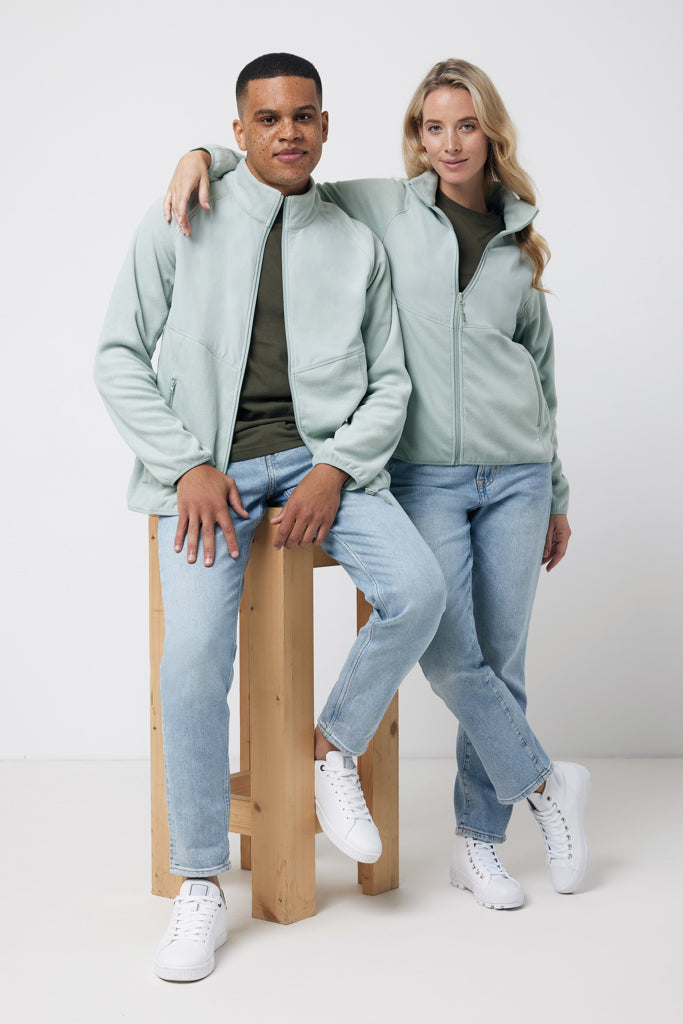 Load image into Gallery viewer, Talun recycled polyester microfleece zip through - Custom Wood Designs
