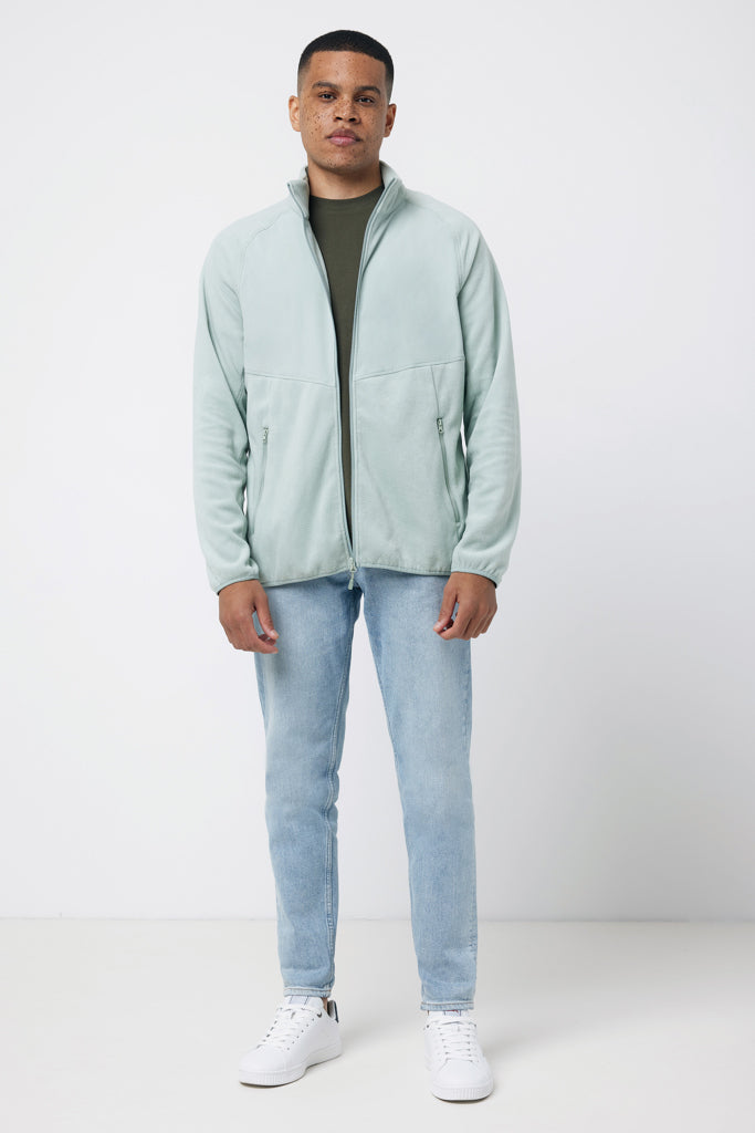 Load image into Gallery viewer, Talun recycled polyester microfleece zip through - Custom Wood Designs
