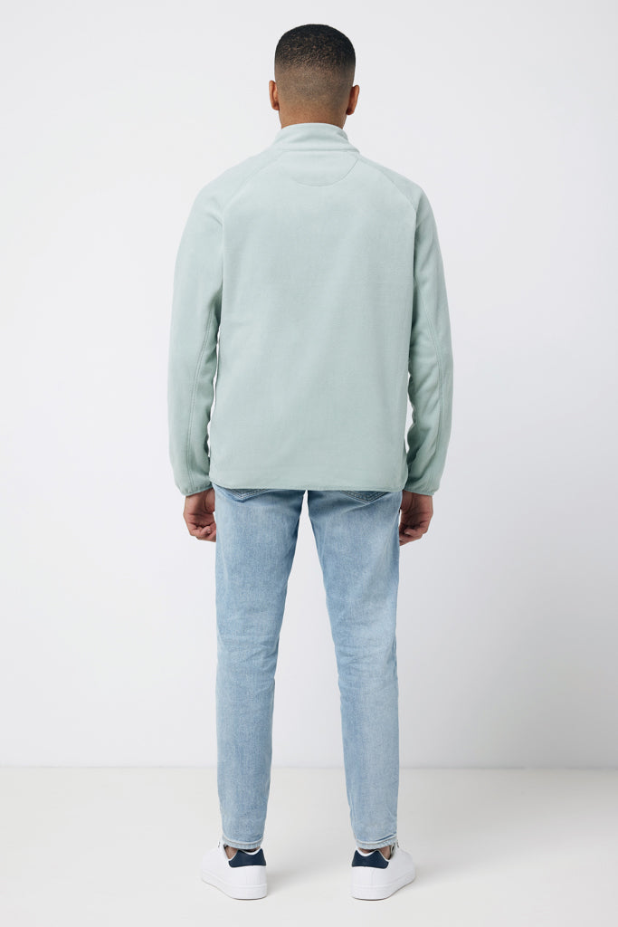 Load image into Gallery viewer, Talun recycled polyester microfleece zip through - Custom Wood Designs
