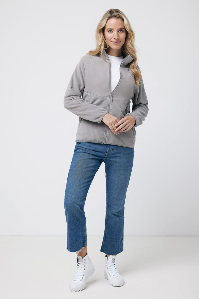 Load image into Gallery viewer, Talun recycled polyester microfleece zip through - Custom Wood Designs
