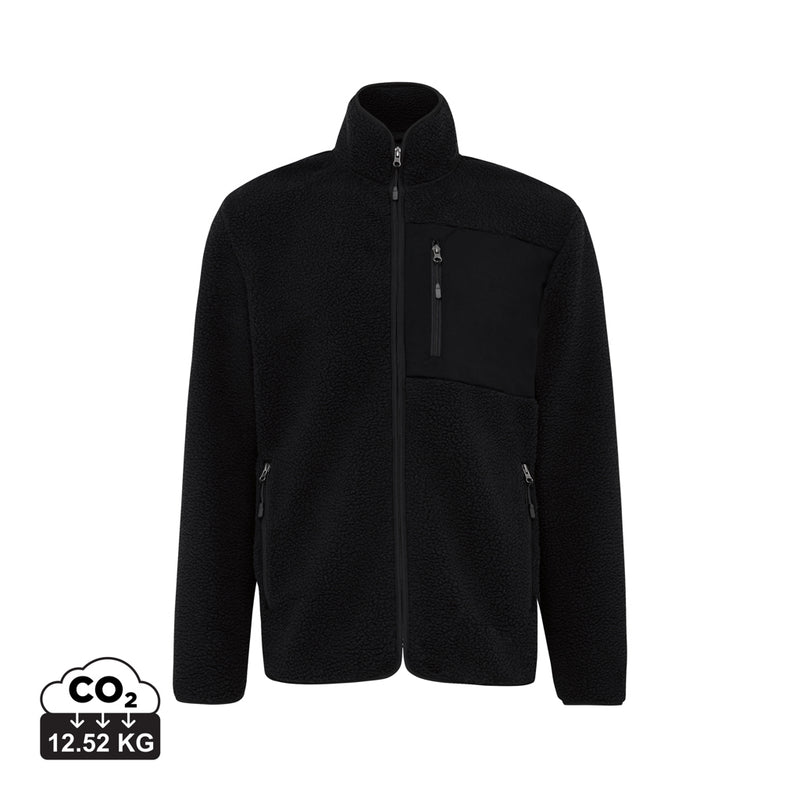 Load image into Gallery viewer, Recycled polyester pile fleece jacket - Custom Wood Designs
