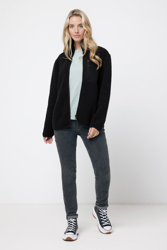 Load image into Gallery viewer, Recycled polyester pile fleece jacket - Custom Wood Designs

