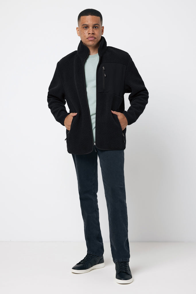 Load image into Gallery viewer, Recycled polyester pile fleece jacket - Custom Wood Designs
