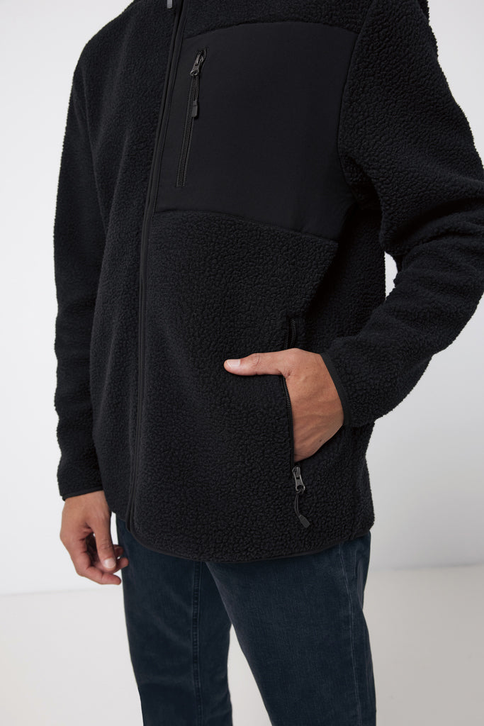 Load image into Gallery viewer, Recycled polyester pile fleece jacket - Custom Wood Designs

