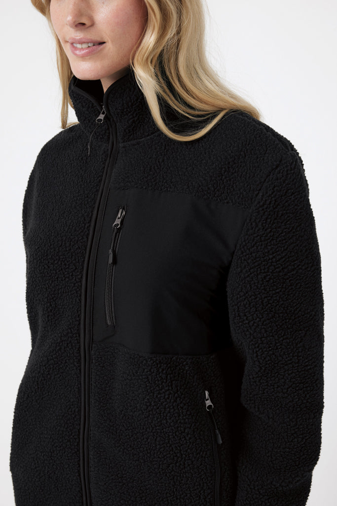 Load image into Gallery viewer, Recycled polyester pile fleece jacket - Custom Wood Designs
