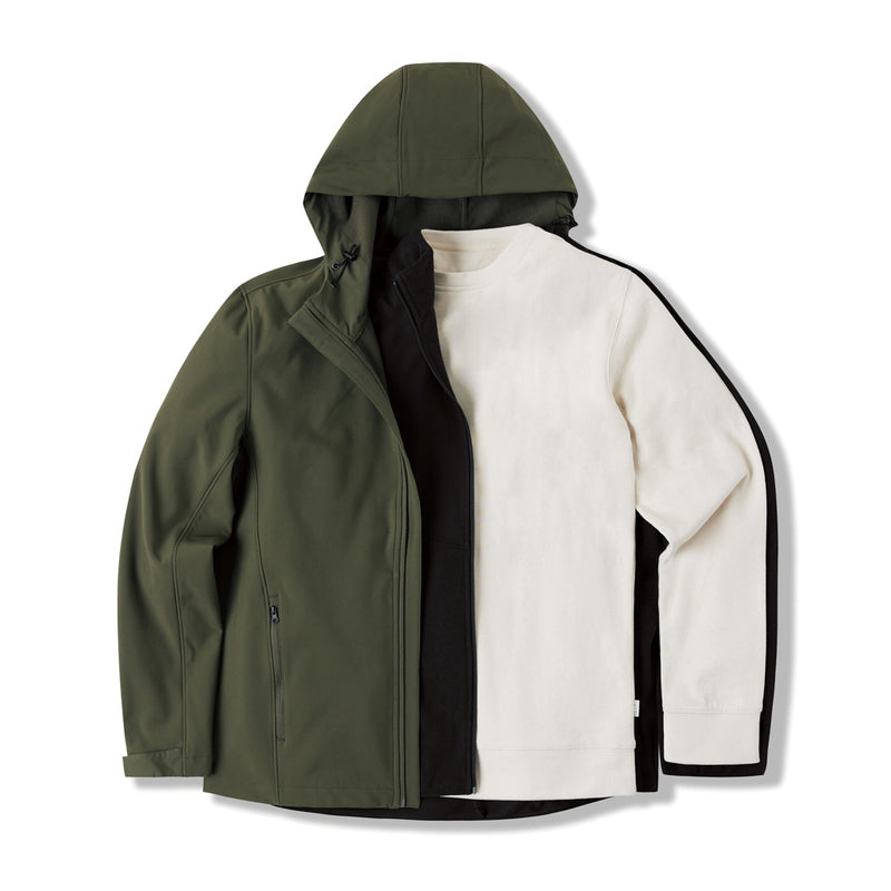 Load image into Gallery viewer, Recycled polyester pile fleece jacket - Custom Wood Designs
