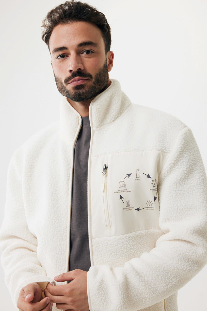Load image into Gallery viewer, Recycled polyester pile fleece jacket - Custom Wood Designs
