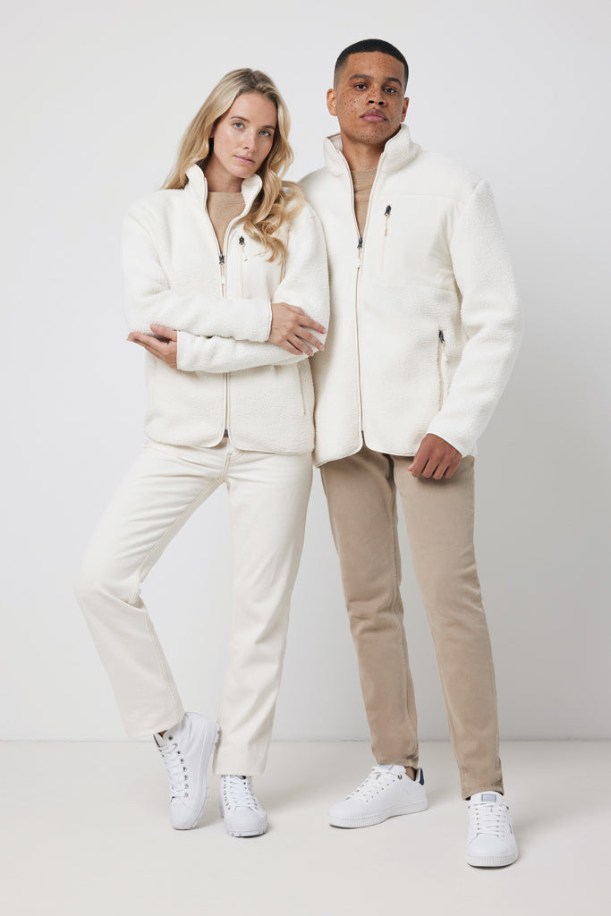 Load image into Gallery viewer, Recycled polyester pile fleece jacket - Custom Wood Designs
